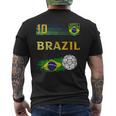 Brazil Soccer Fans Jersey Brazilian Flag Football Men's T-shirt Back Print