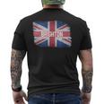 Brighton United Kingdom British Flag Vintage Uk Souvenir Men's T-shirt Back Print