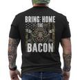 Bring Home The Bacon Hog Hunting Boar Wild Pig Hunter Men's T-shirt Back Print