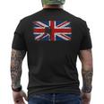British Flag Ice Hockey Vintage Union Jack Men's T-shirt Back Print