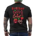 Brother Of The Berry Sweet One Strawberry First Birthday Men's T-shirt Back Print