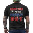 Brother Of The Birthday Boy Costume Spider Web Birthday Men's T-shirt Back Print