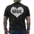 Bruh Meme Saying Bro Greeting Ns Boys Valentine Boy Men's T-shirt Back Print