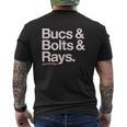 Bucs And Bolts And Rays Mens Back Print T-shirt