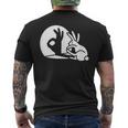 Bunny Rabbit Ok Okay Shadow Hand Gesture Sign Circle Game Men's T-shirt Back Print