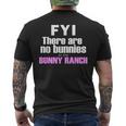 Bunny Ranch No Bunnies Men's T-shirt Back Print