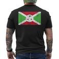 Burundi Flagge-Fahne Geschenk Fußball-Fan Sport T-Shirt mit Rückendruck