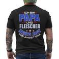 Butcher Dad Butcher Meat Butcher Butcher Battler T-Shirt mit Rückendruck