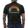 California Retro Vintage Bear Flag 70S T-Shirt mit Rückendruck