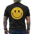 Camisa Sonriente Amarilla De Los Años 70 Cara Sonriente Linda Y Feliz Paz Camiseta Hombre Estampado Espalda