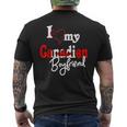 Canada I Love Canadien Boyfriend Couple Matching Men's T-shirt Back Print