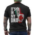 Canadian And Mexican Dna Flag Heritage Men's T-shirt Back Print