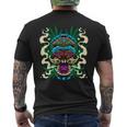 Cannabis Tiki Mask Hawaiian Totem Smoke Weed Hemp Idea Men's T-shirt Back Print