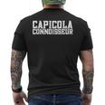 Capicola Connoisseur Italian Meat Deli Food Gabagool Lover Men's T-shirt Back Print