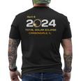 Carbondale Illinois April 8 2024 Solar Eclipse Il Men's T-shirt Back Print