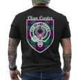 Carter Surname Last Name Scottish Clan Tartan Badge Crest Men's T-shirt Back Print