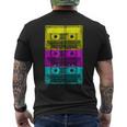 Cassetteintage Retro Music 80S Camiseta Hombre Estampado Espalda
