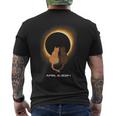 Cat Solar Eclipse 2024 Totality Men's T-shirt Back Print