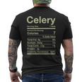 Celery Nutrition Facts Juice Vegetable Thanksgiving Matching Men's T-shirt Back Print