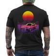 Celica Outrun Synthwave Vaporwave Aesthetic 80'S Retro Men's T-shirt Back Print