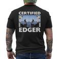Certified Edger Offensive Meme For Women Men's T-shirt Back Print