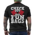 Check Out My Funbags Cornhole Player Bean Bag Game Men's T-shirt Back Print