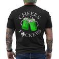 Cheers FCkers St Patrick's Day Lucky Men's T-shirt Back Print