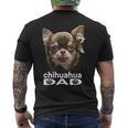 Chihuahua Langhaariger Papa Lustigerater Hund Chiwawa Papa T-Shirt mit Rückendruck