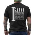 Christian Affirmations Identity In Christ Follower Believer Men's T-shirt Back Print