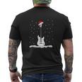Christmas Bass Guitar Santa Bass Guitar Player Mens Back Print T-shirt