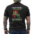 Christmas Grinch I Want To Be A Nice Person But Everyone Is Just So Stupid Mens Back Print T-shirt