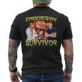 Circumcision Survivor Offensive Inappropriate Meme Men's T-shirt Back Print