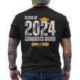 Class Of 2024 Congrats Grad Graduate Congratulations Senior Men's T-shirt Back Print