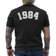 Classic 1984 Varsity Vintage College Style 40Th Birthday Men's T-shirt Back Print