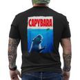Classic Capybara Paws Lover Animals Outfits Capybaras Kawai Men's T-shirt Back Print