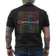 Cleveland Tie Dye Men's T-shirt Back Print