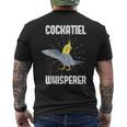 Cockatiel Cockatoo Lutino Weiro Bird Parrot Tiel Quarrion Men's T-shirt Back Print