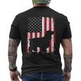 Cocker Spaniel 4Th Of July Patriotic American Usa Flag Men's T-shirt Back Print