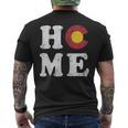 Colorado Home Flag State Vintage Fade Men's T-shirt Back Print