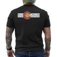 Colorado State Flag Patriotic Day Gif Men's T-shirt Back Print