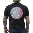 Colorful Disco Mirror Ball 1970S Retro 70S Dance Party Men's T-shirt Back Print