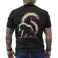 Colorful Skunk Vintage Smelly Skunk Squad Street Cat Lover Men's T-shirt Back Print