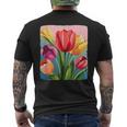Colorful Tulip Costume Men's T-shirt Back Print
