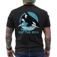 Comer La Rica Ballena Orca Meme Camiseta Hombre Estampado Espalda