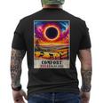 Comfort Texas Total Solar Eclipse 2024 Totatily Vintage Men's T-shirt Back Print