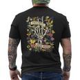 Concienciación De La Salud Mental De Flores Silvestres Retro Protect Your Peace Camiseta Hombre Estampado Espalda
