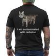 I Am Contaminated With Radiation Ironic Cat Meme Men's T-shirt Back Print