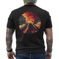Cool Erupting Volcano Costume For Boys And Girls Men's T-shirt Back Print