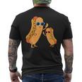 Cool Franks Sausages Weiner Fast Food Sunglasses Hot Dog Men's T-shirt Back Print