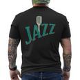 Cool Jazz Musical And Joyful Men's T-shirt Back Print